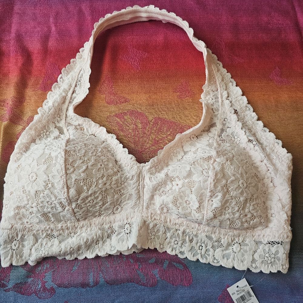 Aerie Softest Lace Halter Bralette